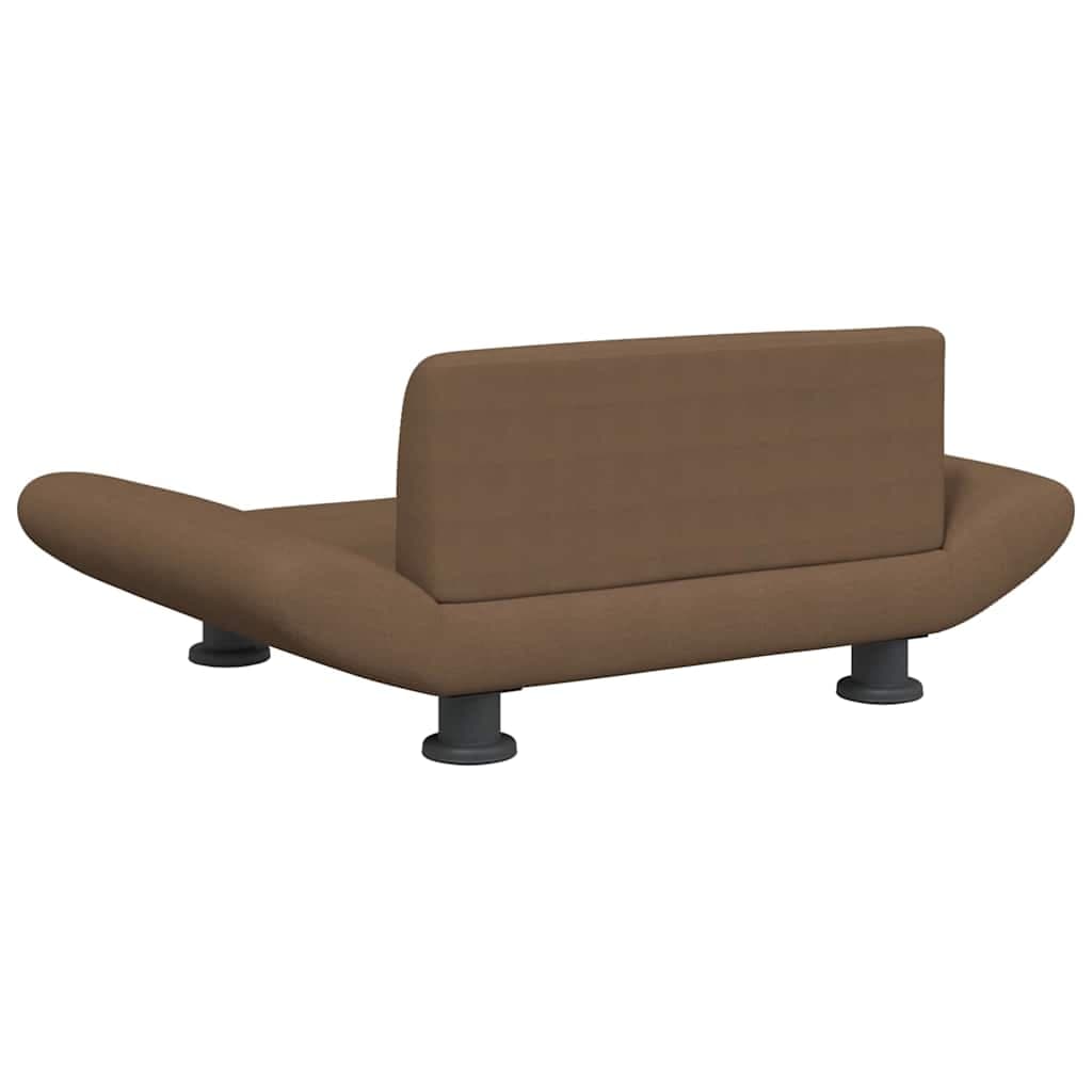 Lettino per Cani Marrone 70x45x28 cm in Tessuto — miniatura 4 di 6