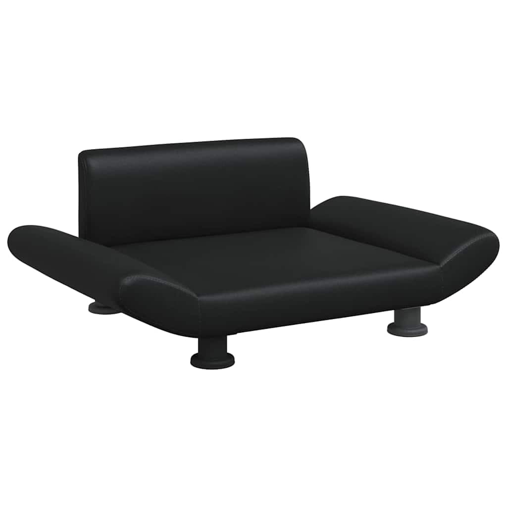 Lettino per Cani Nero 70x45x28 cm in Similpelle — miniatura 2 di 6