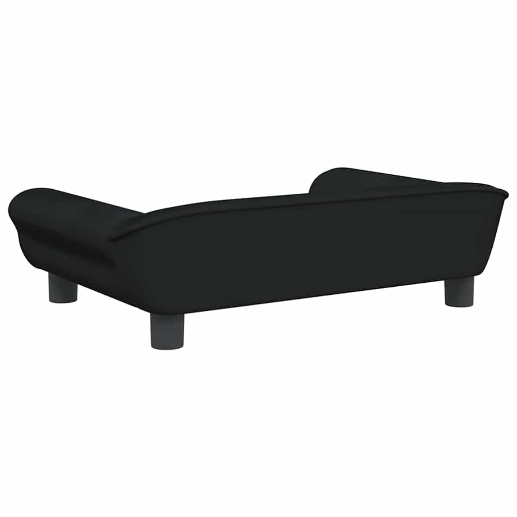 Lettino per Cani Nero 70x48x22 cm in Velluto — miniatura 4 di 6