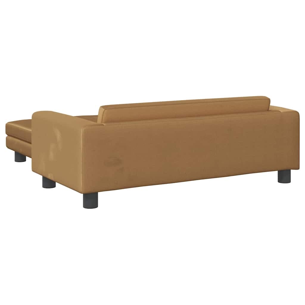 Lettino per Cani con Estensione Marrone 100x50x30 cm in Velluto — miniatura 4 di 9