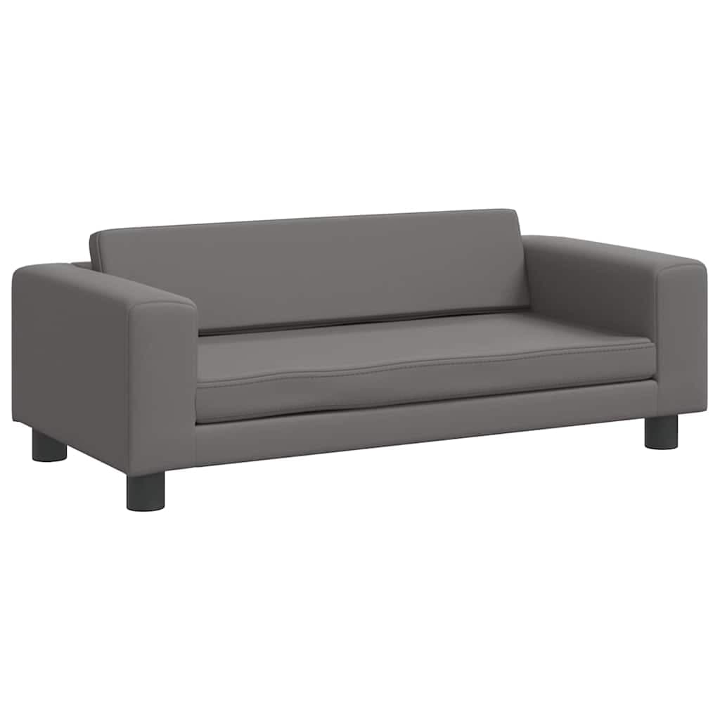 Lettino per Cani con Estensione Grigio 100x50x30 cm Similpelle — foto 5 di 9