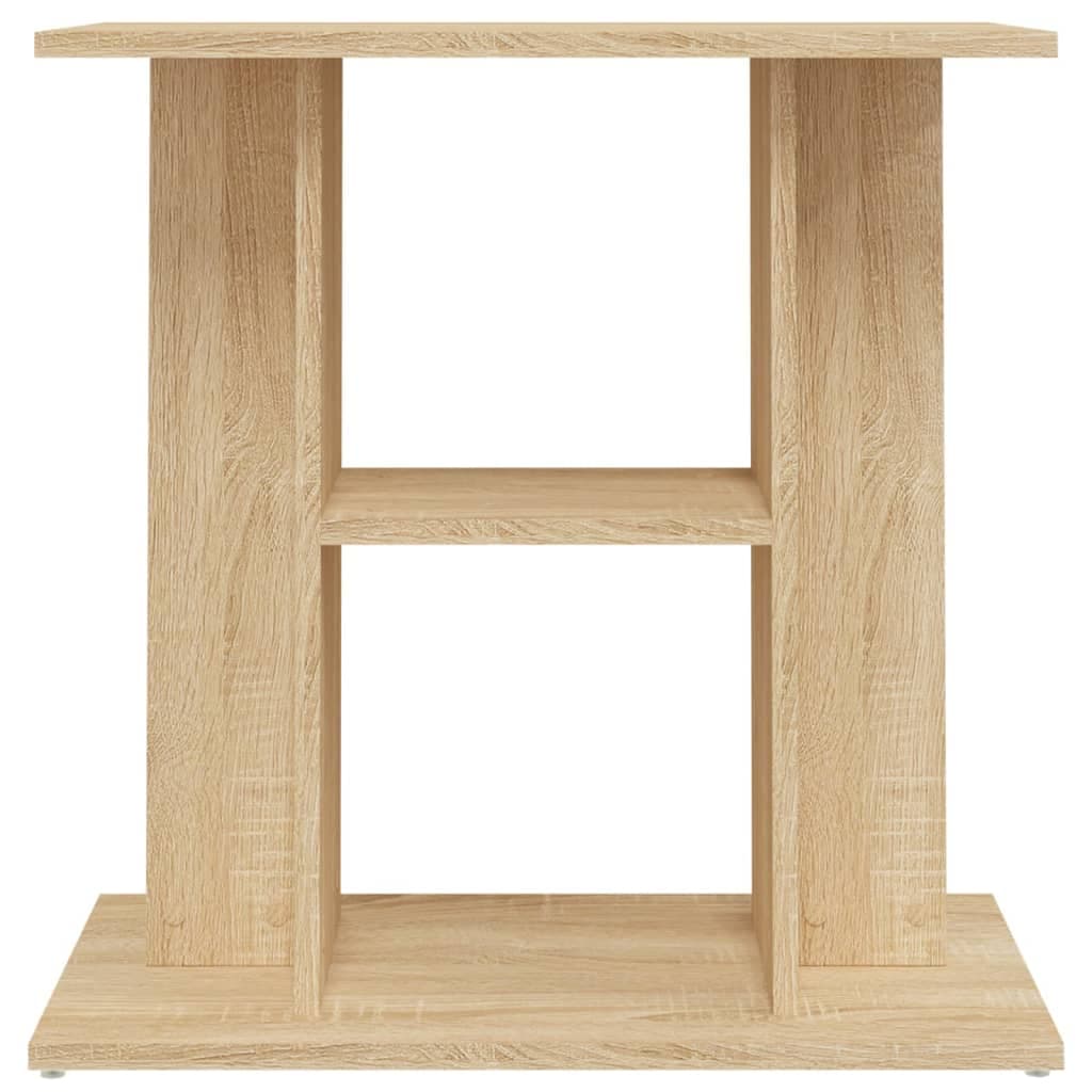 Supporto Acquario 60x30x60cm in Legno Multistrato Rovere Sonoma — miniatura 3 di 8