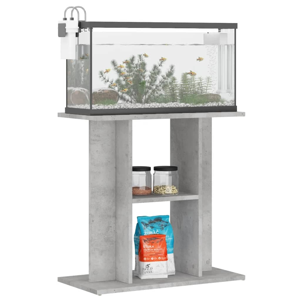Supporto per acquario in cemento grigio 60x30x60 cm — miniatura 5 di 8