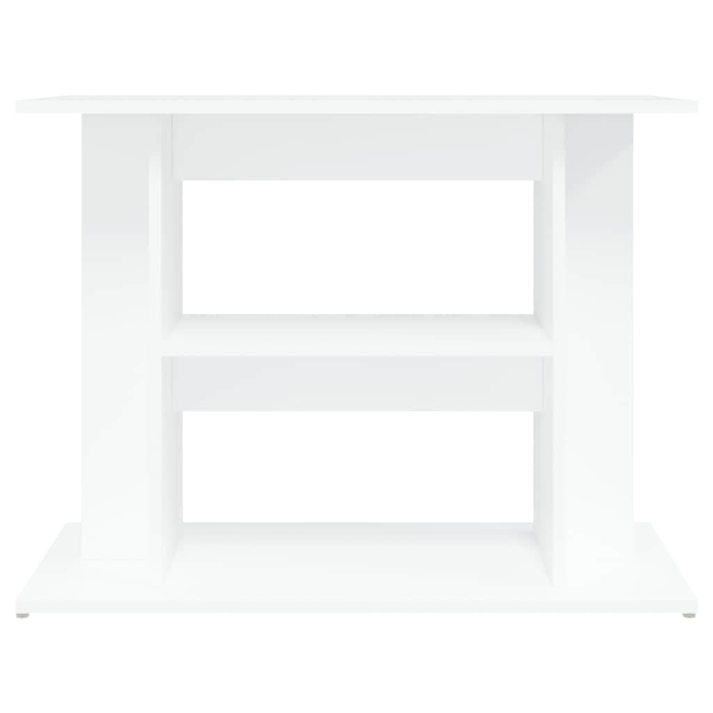 Supporto per Acquario 80x35x60 cm in Legno Multistrato Bianco — miniatura 3 di 8