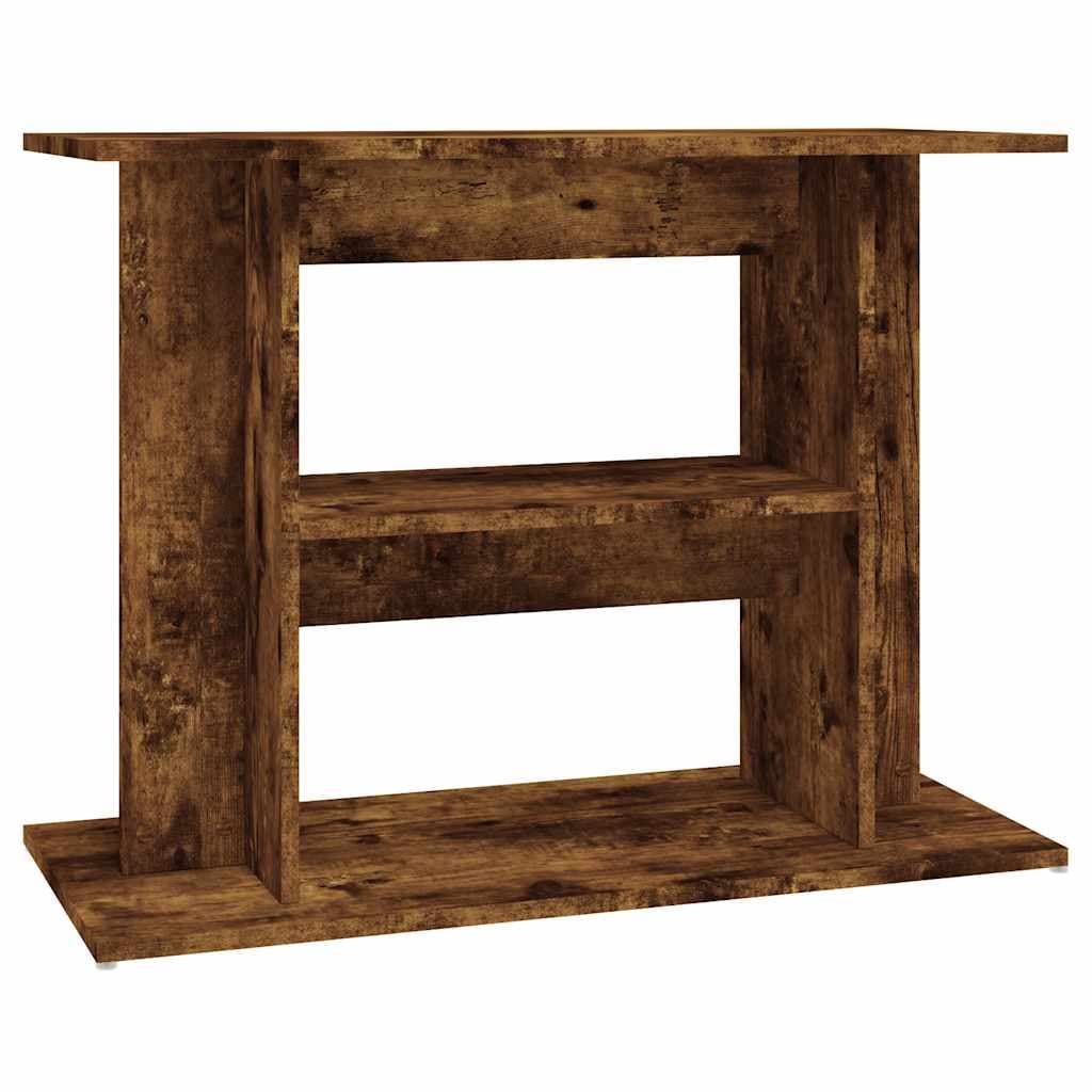 Supporto per acquario in rovere affumicato 80x35x60 cm — miniatura 2 di 8