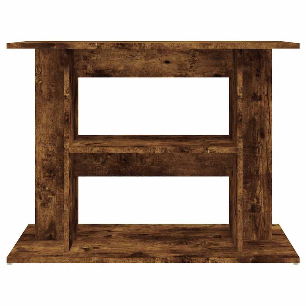 Supporto per acquario in rovere affumicato 80x35x60 cm — miniatura 3 di 8