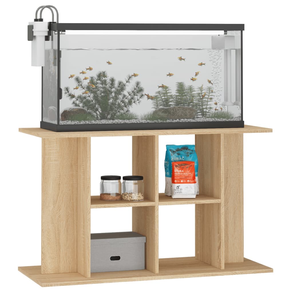 Supporto per acquario in rovere Sonoma 100x40x60 cm — miniatura 5 di 8