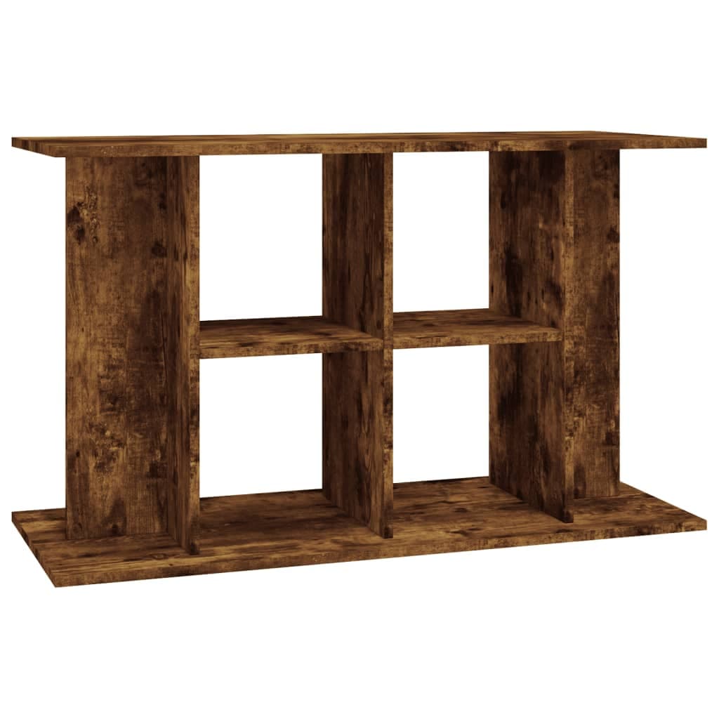 Supporto Acquario 100x40x60 cm in Legno Multistrato Rovere Fumo — miniatura 2 di 8