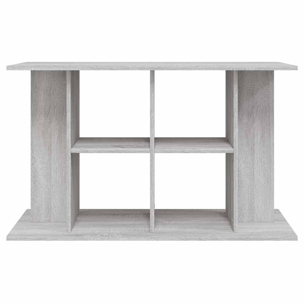 Supporto Acquario 100x40x60 cm Legno Multistrato Grigio Sonoma — miniatura 3 di 8