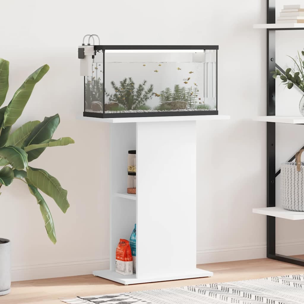 Supporto per Acquario Bianco 60,5x36x72,5 cm Legno Multistrato — miniatura 3 di 9