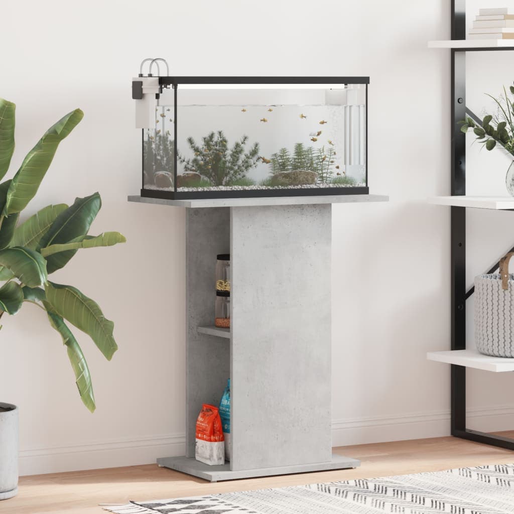 Supporto per acquario in cemento grigio 60,5x36x72,5 cm — miniatura 1 di 8