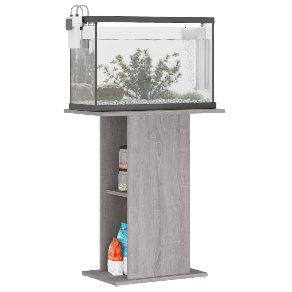 Supporto per Acquario 60,5x36x72,5 cm Multistrato Grigio Sonoma — miniatura 5 di 8