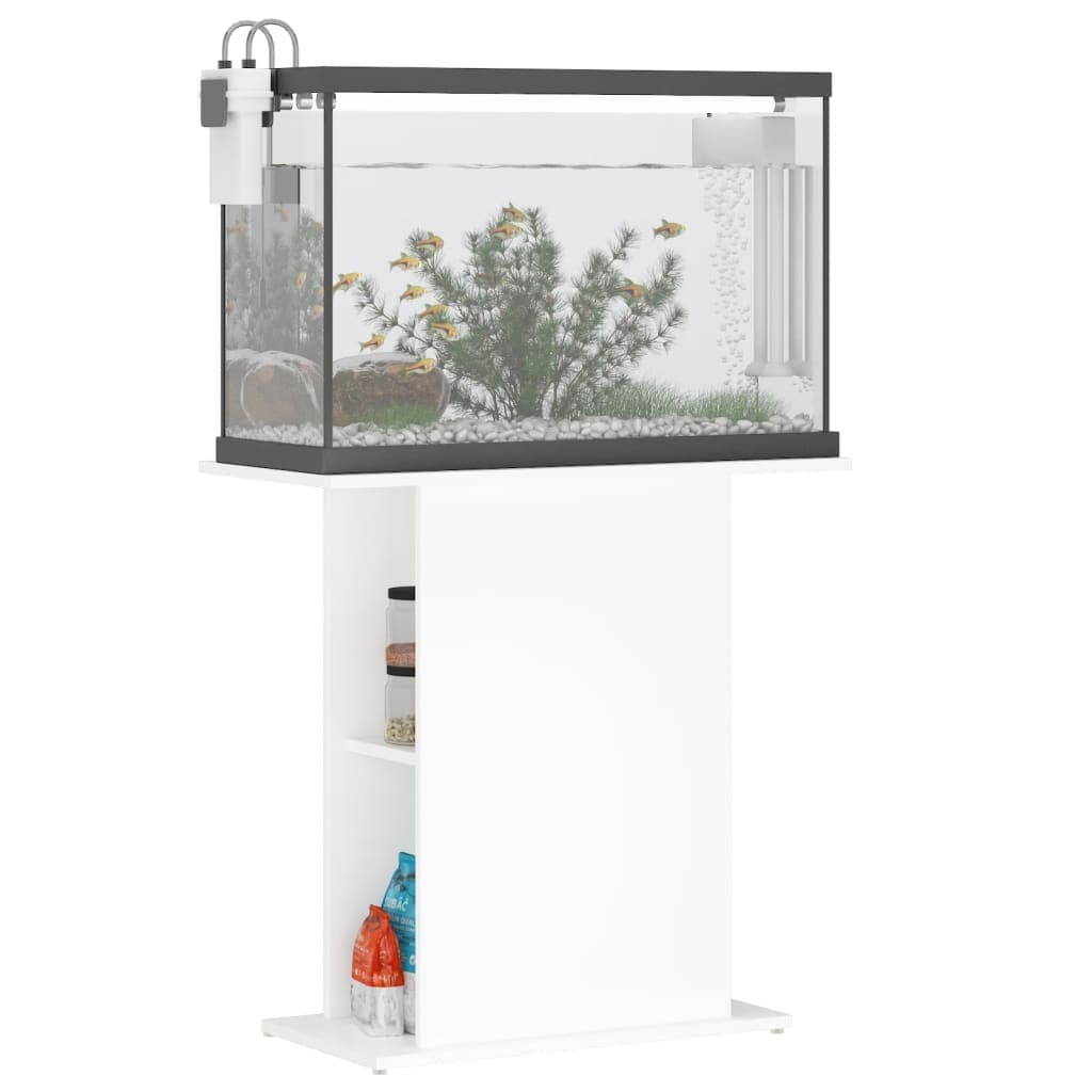 Supporto per acquario bianco 75x36x72,5 cm Legno Ingegnerizzato — miniatura 5 di 8