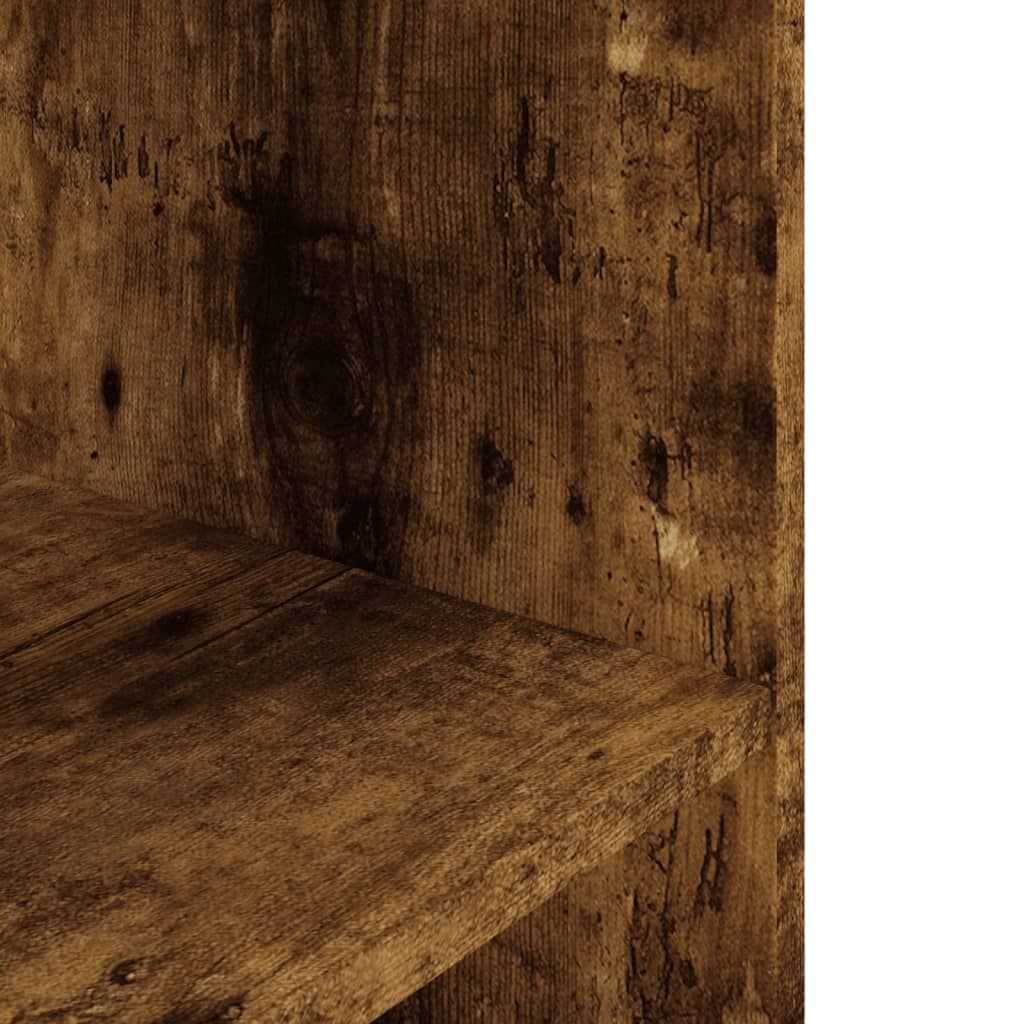 Supporto Acquario 75x36x72,5 cm Legno Multistrato Rovere Fumo — miniatura 4 di 8