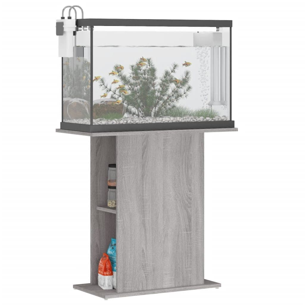 Supporto per Acquario 75x36x72,5 cm Multistrato Grigio Sonoma — miniatura 5 di 8
