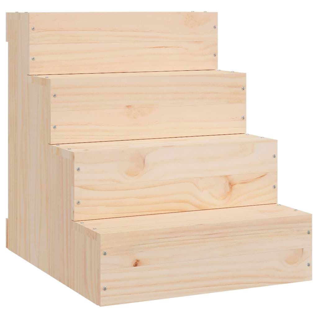 Scala per Animali 40x49x47 cm in Legno Massello di Pino — miniatura 2 di 6