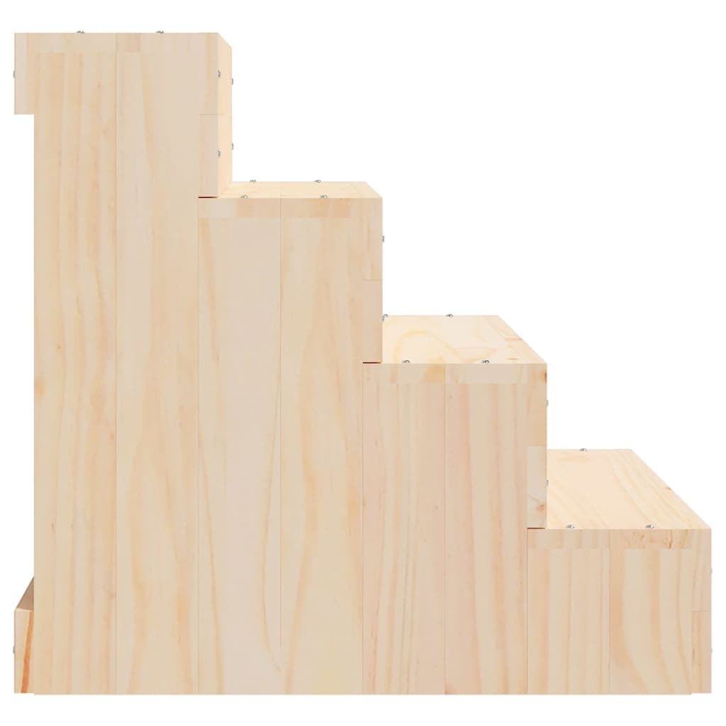 Scala per Animali 40x49x47 cm in Legno Massello di Pino — miniatura 4 di 6