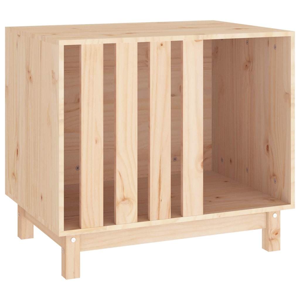Casetta per Cani 70x50x62 cm in Legno Massello di Pino — foto 2 di 8