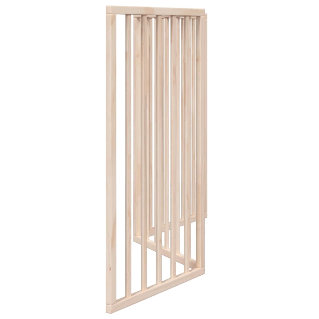 Cancelletto per cani pieghevole a 3 pannelli 150 cm in legno di pioppo — miniatura 4 di 8