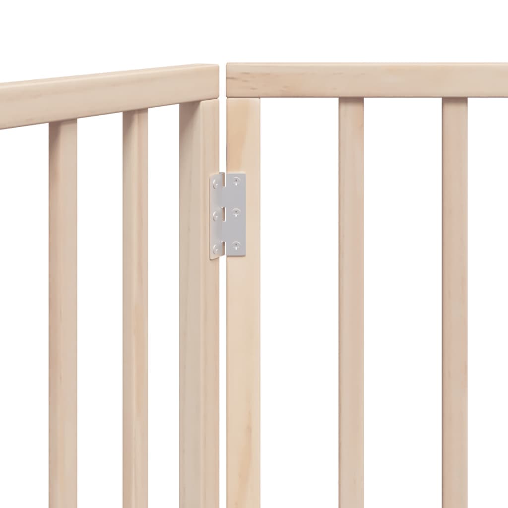 Cancelletto per cani pieghevole 2 pannelli 160 cm in legno di pioppo — miniatura 7 di 8