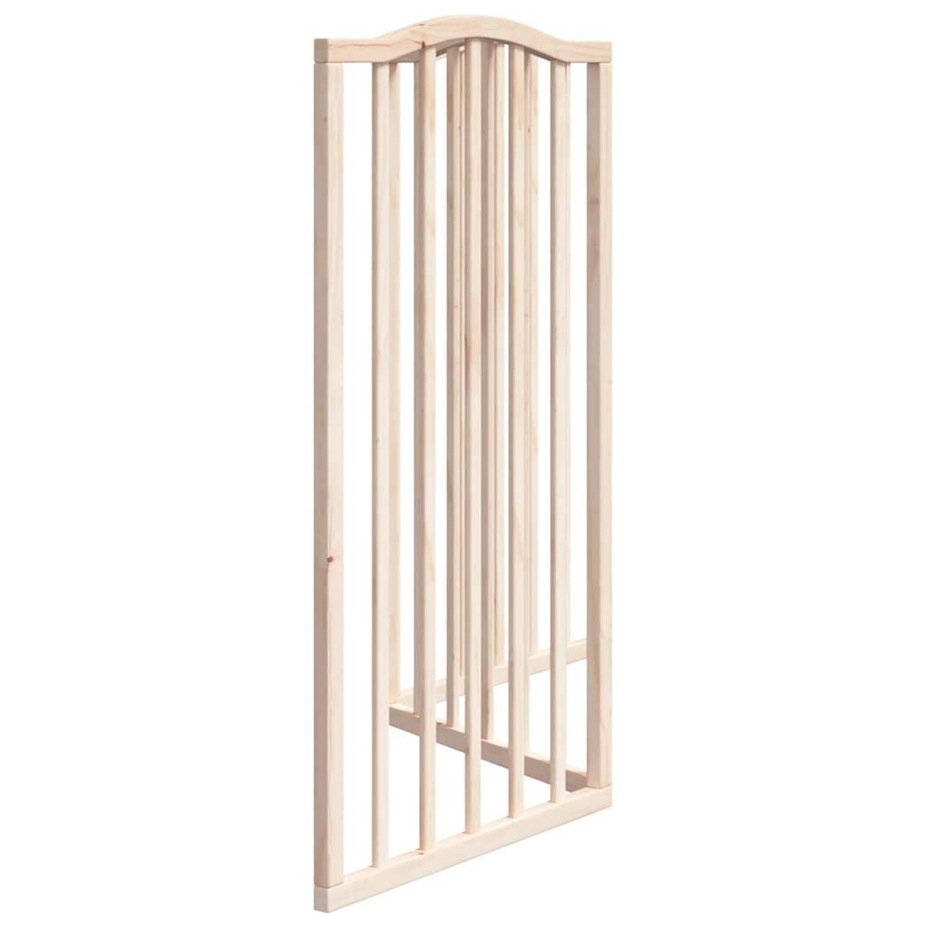 Cancello per Cani Pieghevole 3 Pannelli 150 cm Legno di Pioppo — miniatura 4 di 8