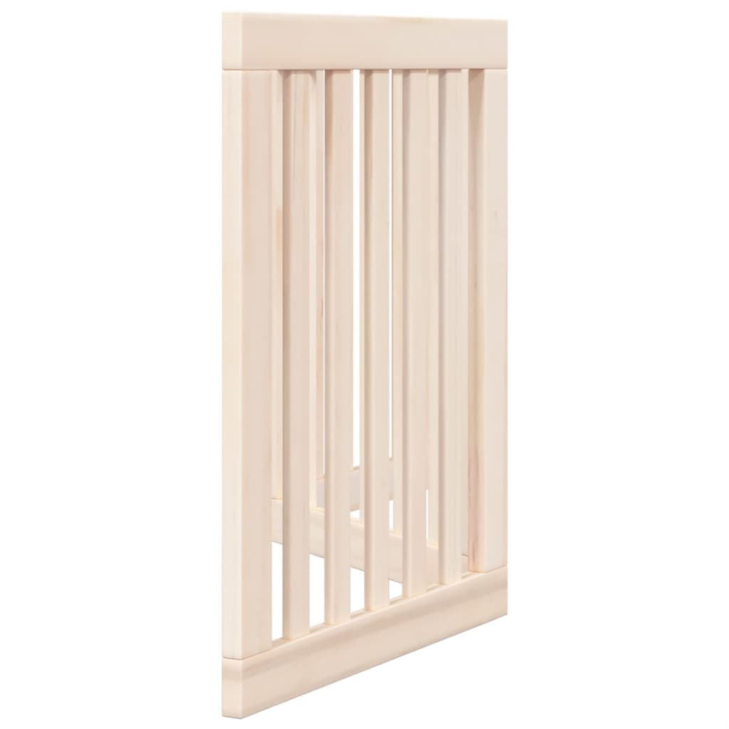 Cancelletto per cani pieghevole a 3 pannelli 150 cm in legno di pioppo — miniatura 4 di 8