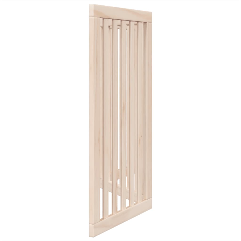 Cancelletto per cani pieghevole a 3 pannelli 150 cm in legno di pioppo — miniatura 4 di 8