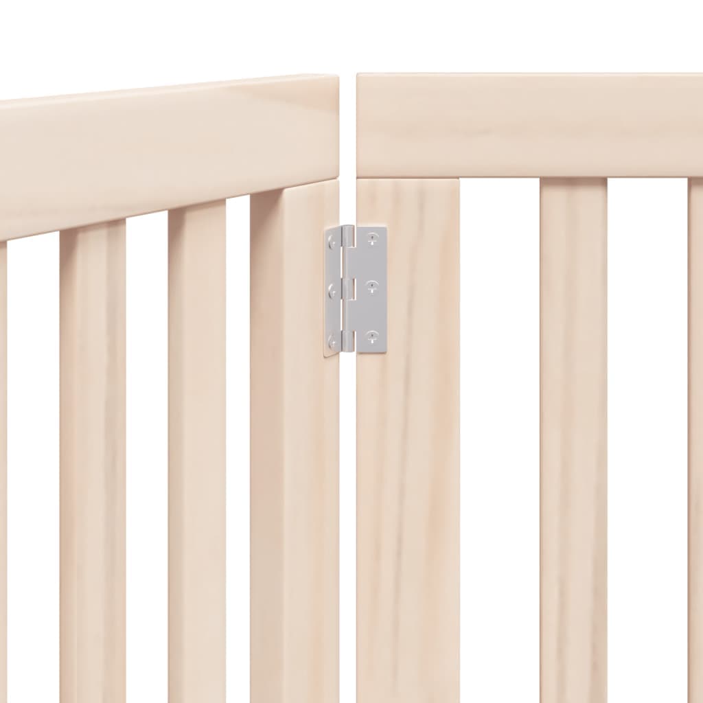 Cancelletto per cani pieghevole a 3 pannelli 150 cm in legno di pioppo — miniatura 7 di 8