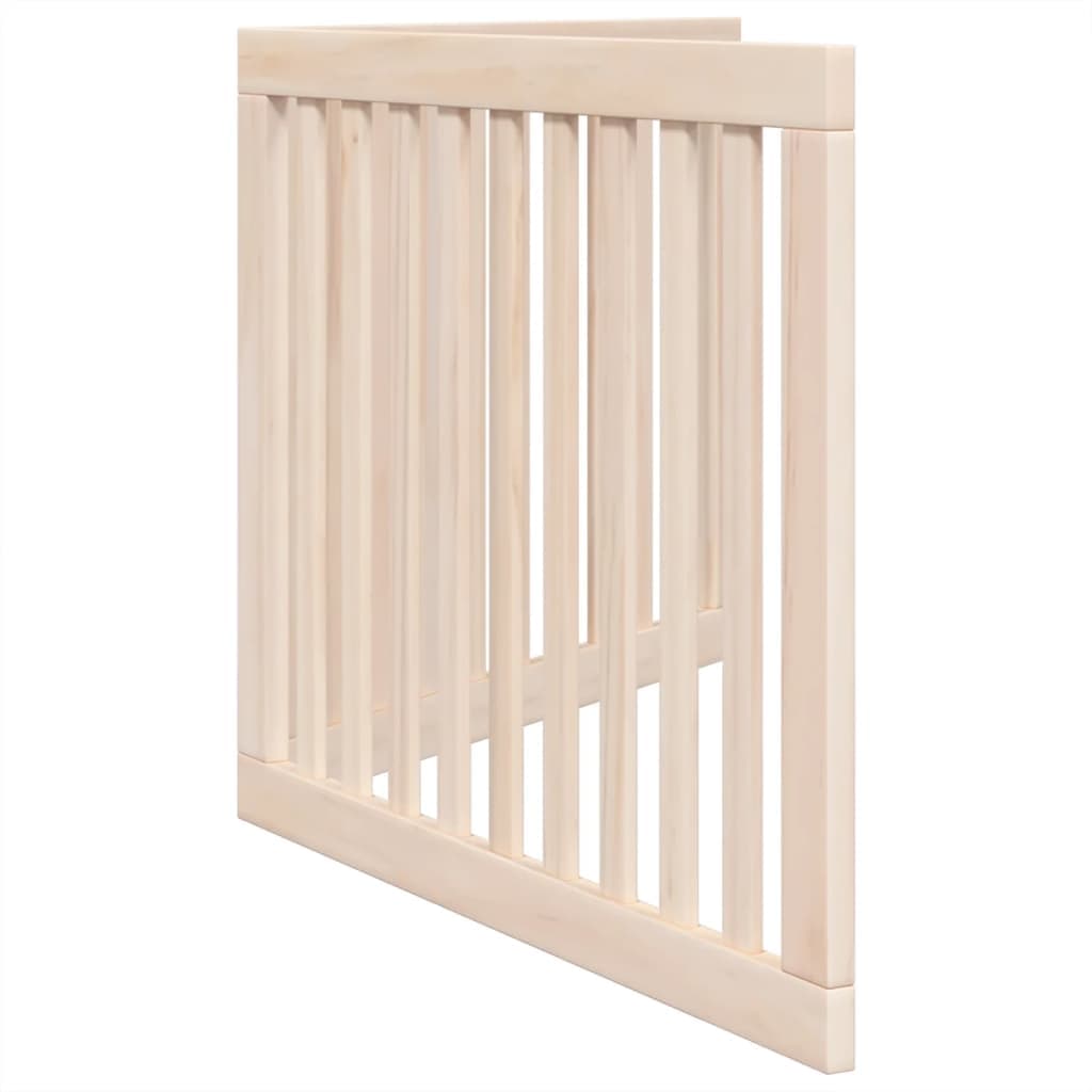 Cancelletto per cani pieghevole 2 pannelli 160 cm in legno di pioppo — miniatura 4 di 8