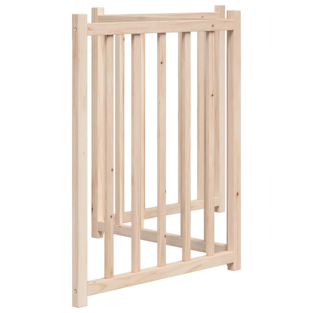 Cancello per Cani Pieghevole 3 Pannelli 150 cm Massello Abete — miniatura 4 di 8