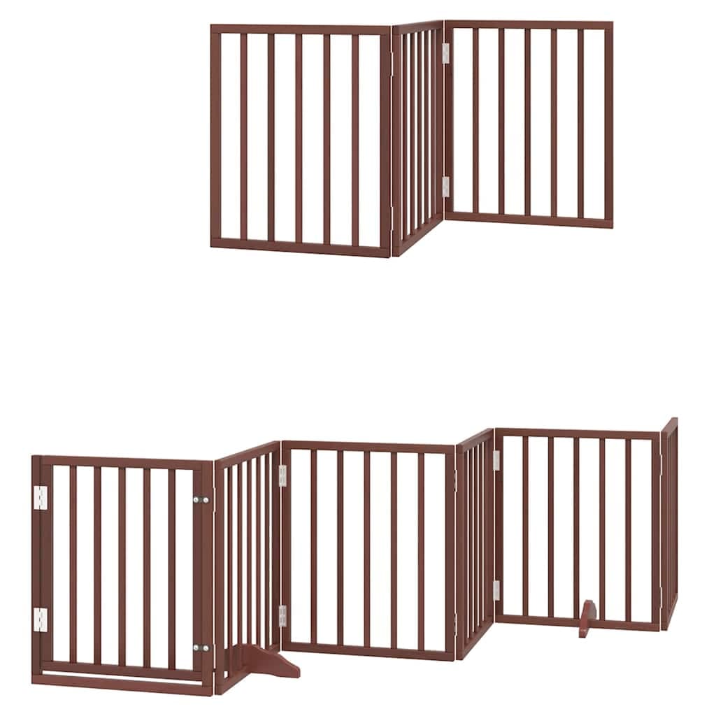Cancello Cani Porta Pieghevole Marrone 15 Pannelli 750cm Pioppo — miniatura 11 di 11