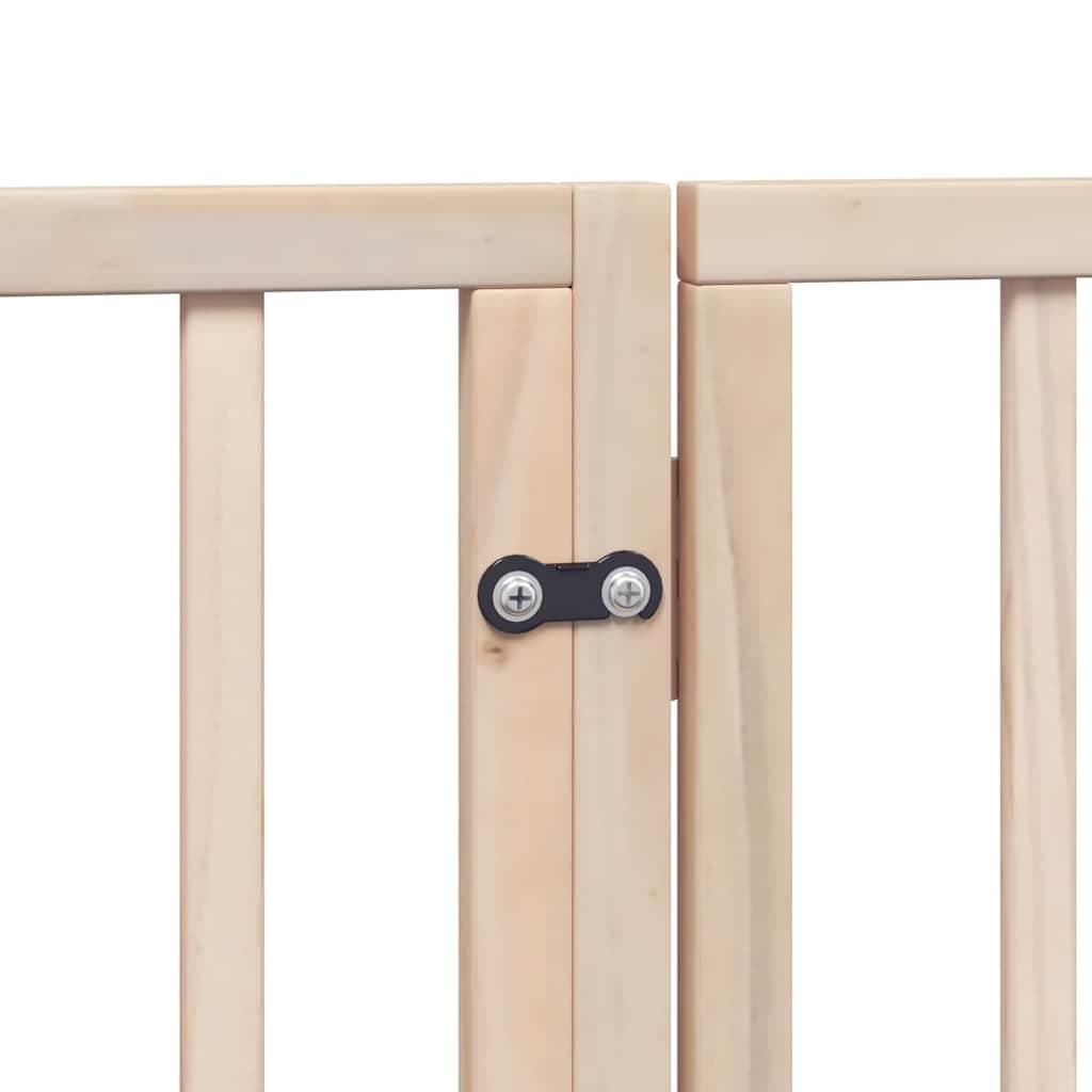 Cancello per Cani Porta Pieghevole 8 Pannelli 640 cm in Pioppo — foto 6 di 11