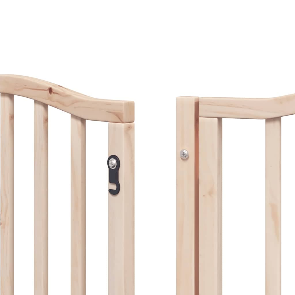 Cancello per Cani Porta Pieghevole 15 Pannelli 750 cm in Pioppo — miniatura 10 di 11