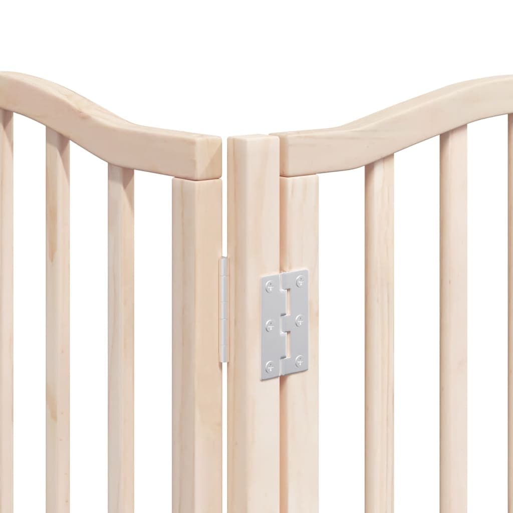 Cancello per Cani Porta Pieghevole 15 Pannelli 750 cm in Pioppo — miniatura 9 di 11