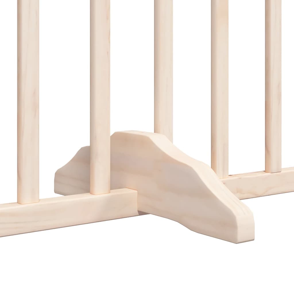 Cancello per Cani Porta Pieghevole 10 Pannelli 800 cm in Pioppo — miniatura 6 di 11