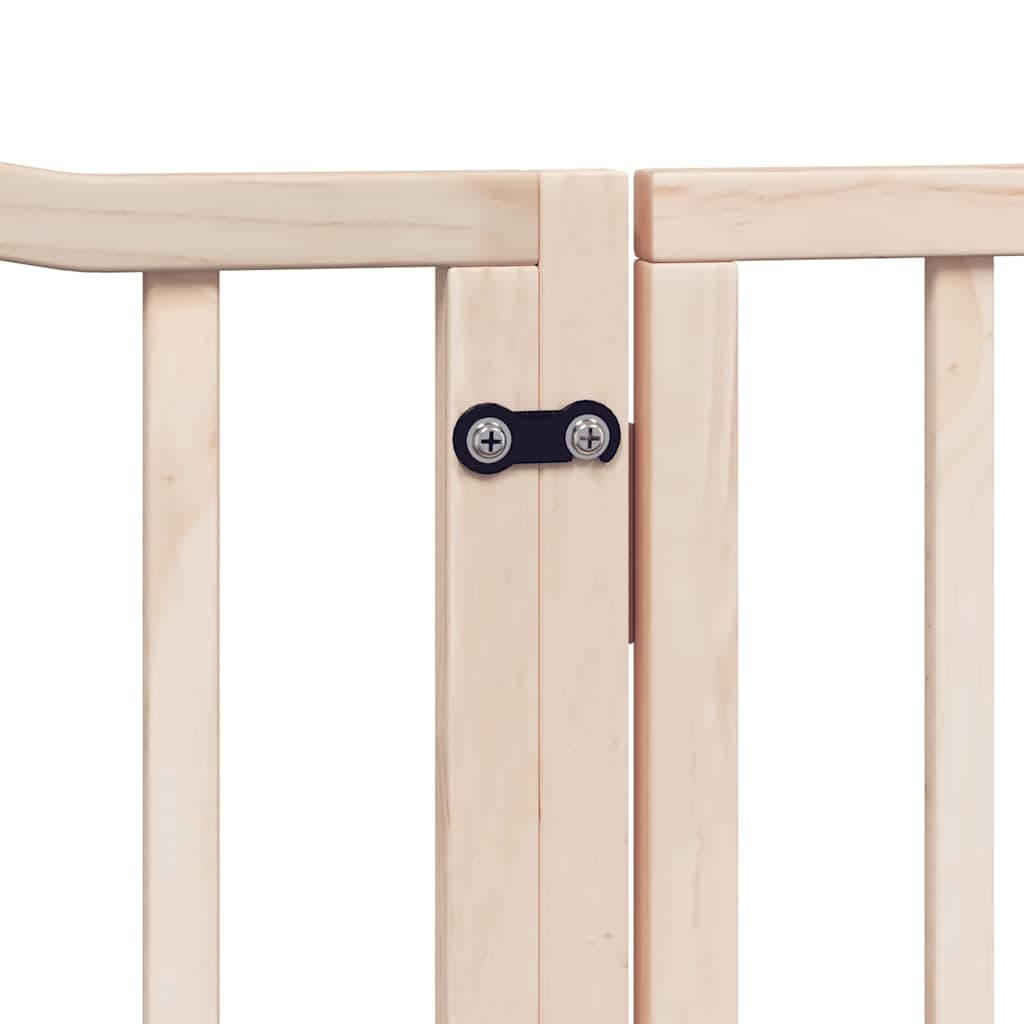 Cancello per Cani Porta Pieghevole 10 Pannelli 800 cm in Pioppo — miniatura 7 di 11