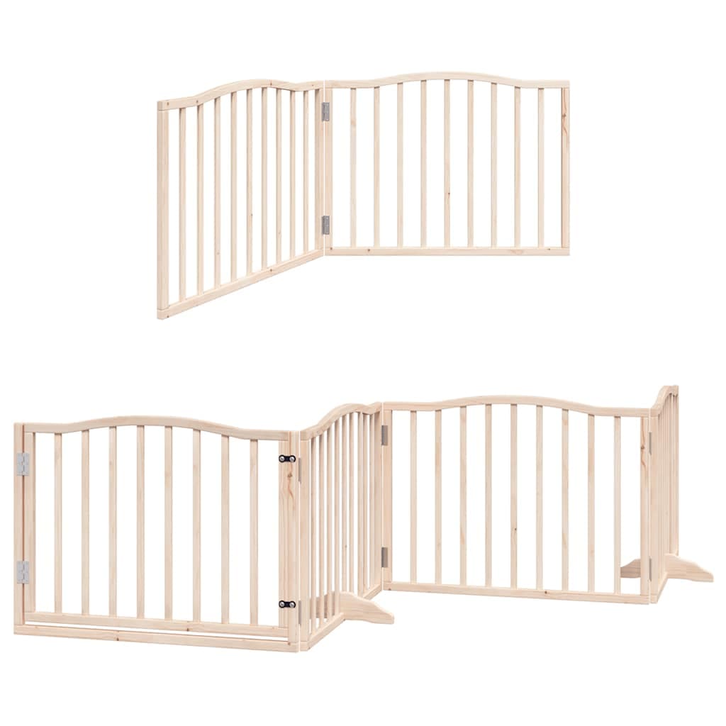 Cancello per Cani Porta Pieghevole 12 Pannelli 960 cm in Pioppo — miniatura 3 di 11
