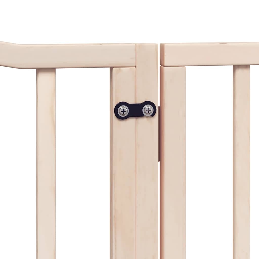 Cancello per Cani Pieghevole 6 Pannelli 480 cm Legno di Pioppo — foto 6 di 11