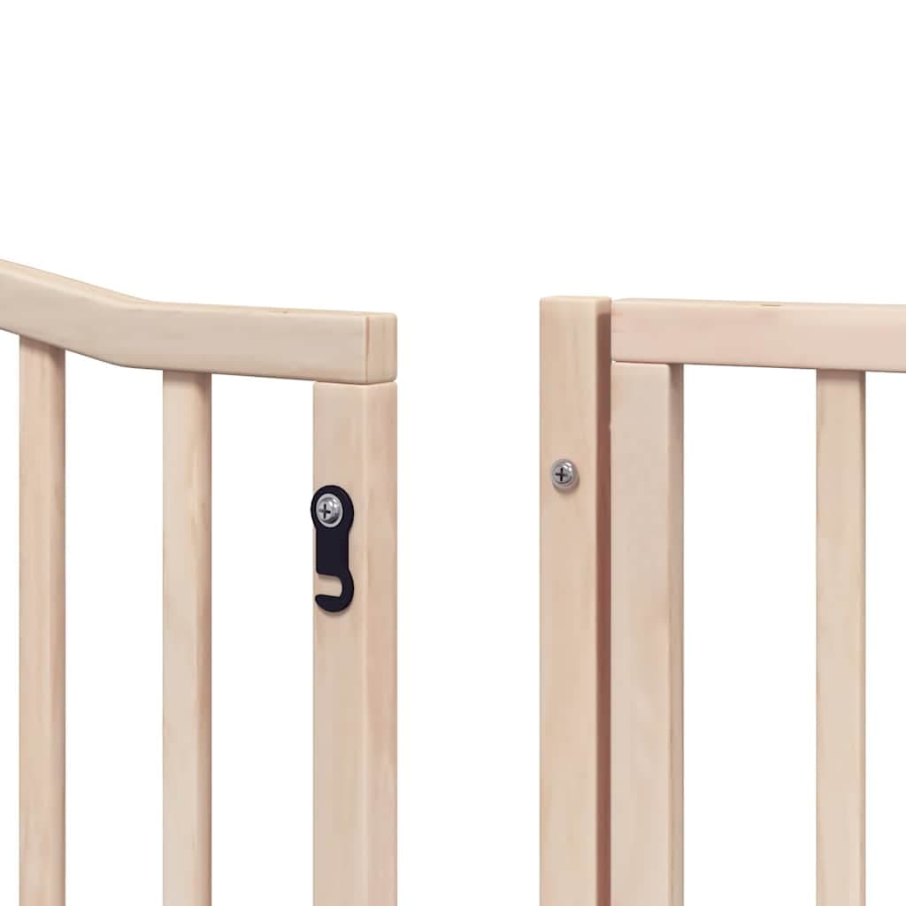 Cancello per Cani Porta Pieghevole 10 Pannelli 800 cm in Pioppo — miniatura 10 di 11