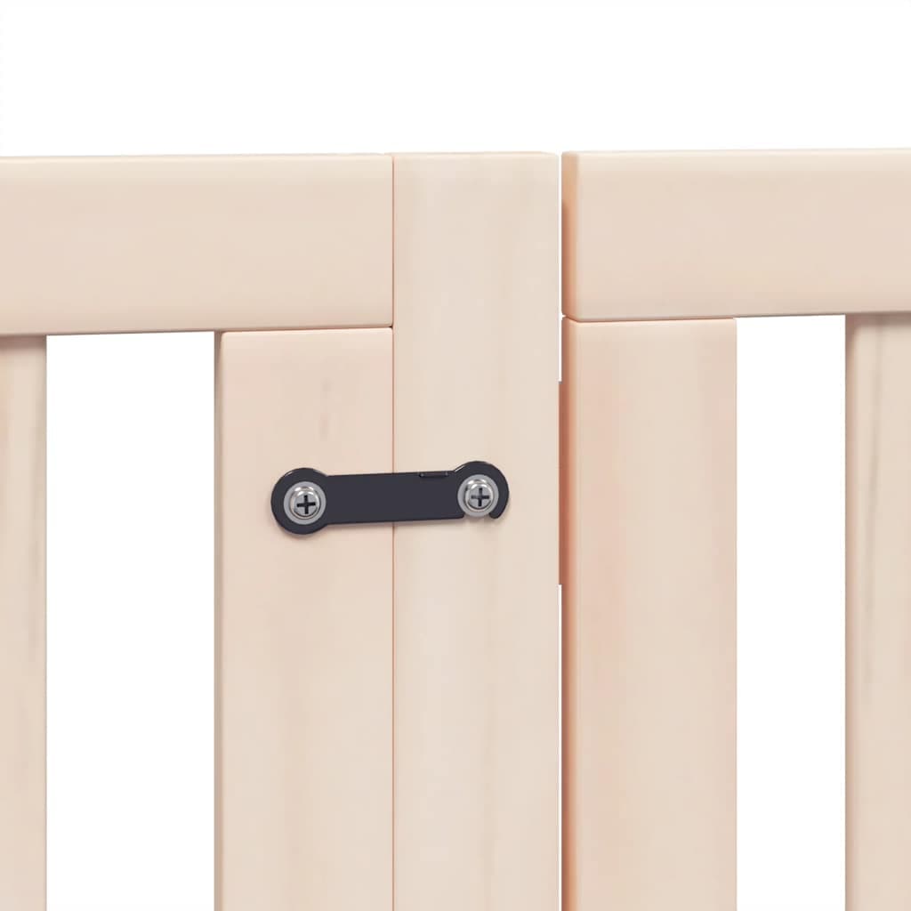 Cancello per Cani Porta Pieghevole 12 Pannelli 600 cm in Pioppo — miniatura 6 di 11