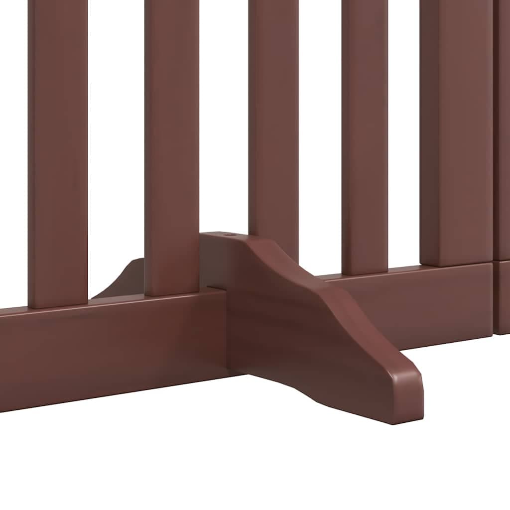 Cancello Cani Porta Pieghevole Marrone 12 Pannelli 600cm Pioppo — miniatura 5 di 11