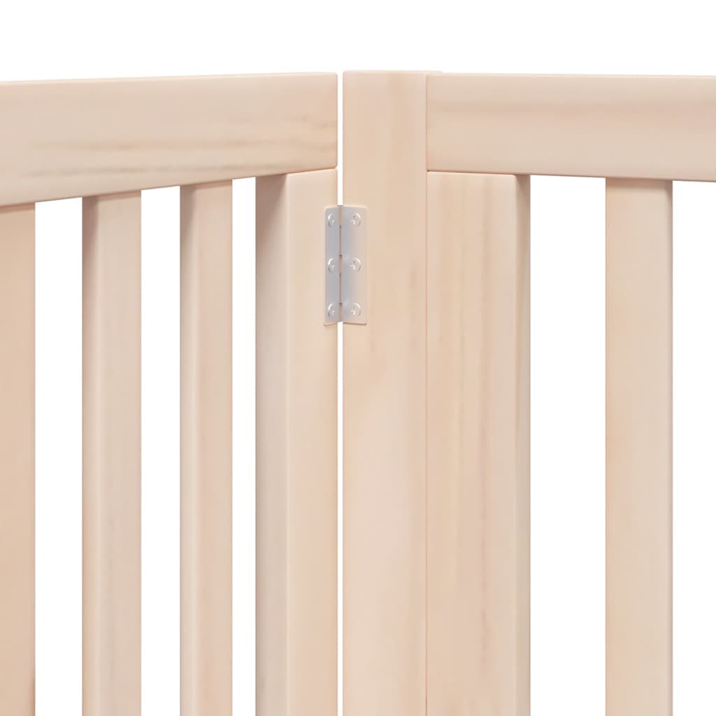 Cancello per Cani Pieghevole 6 Pannelli 480 cm Legno di Pioppo — miniatura 6 di 11