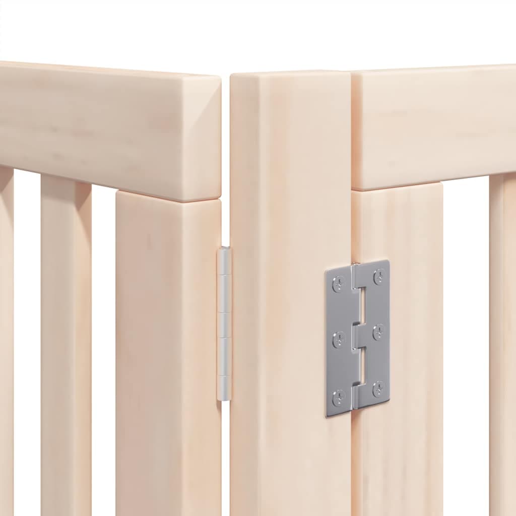 Cancello per Cani Pieghevole 6 Pannelli 480 cm Legno di Pioppo — miniatura 8 di 11