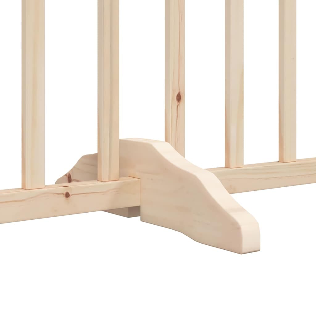 Cancello per Cani Porta Pieghevole 12 Pannelli 600 cm in Pioppo — miniatura 6 di 11