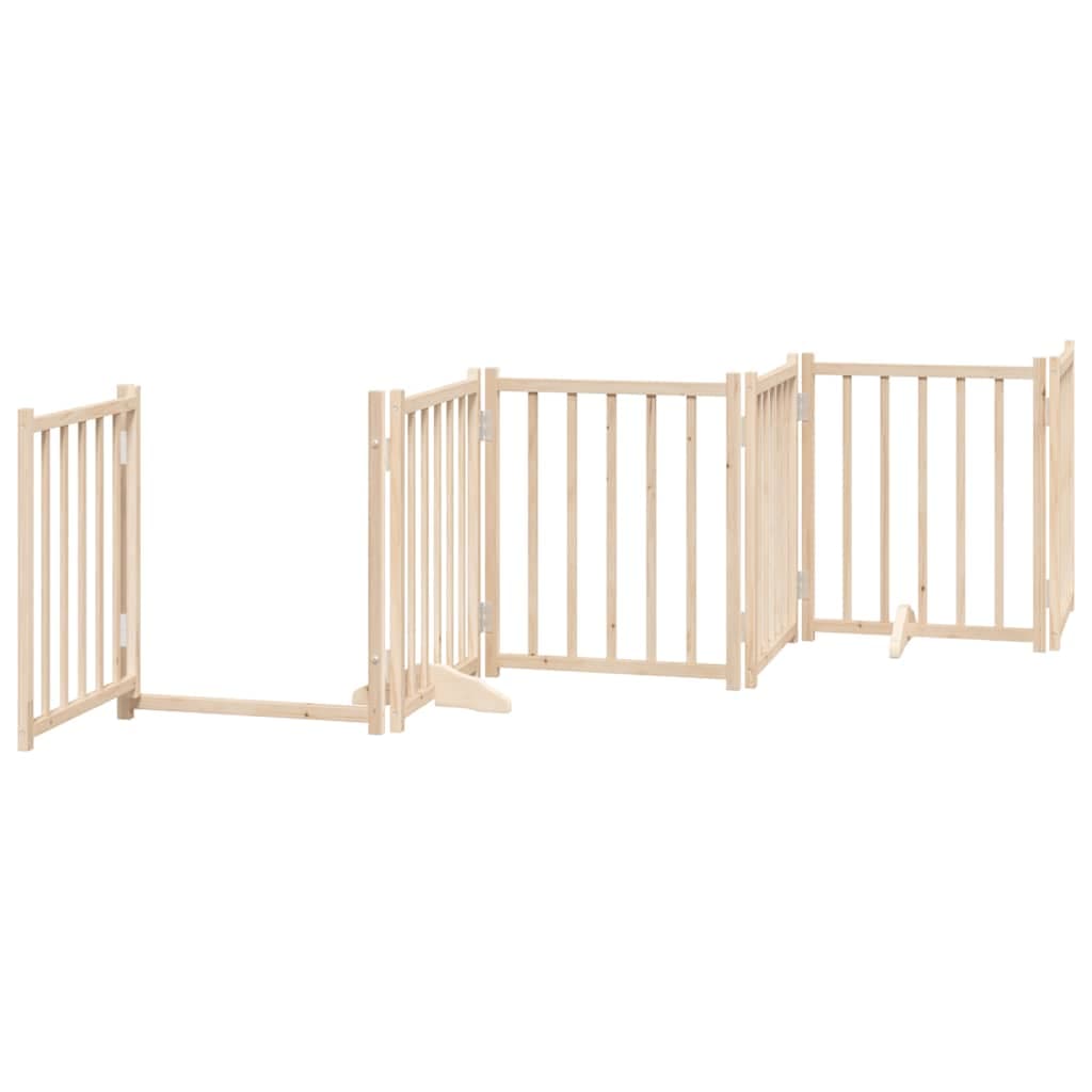 Cancello per Cani Porta Pieghevole 15 Pannelli 750 cm in Pioppo — miniatura 4 di 11