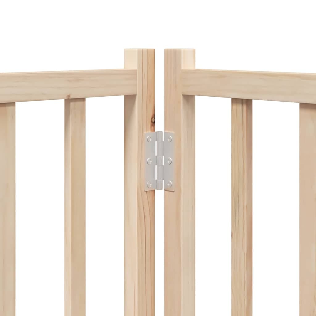 Cancello per Cani Porta Pieghevole 15 Pannelli 750 cm in Pioppo — miniatura 8 di 11
