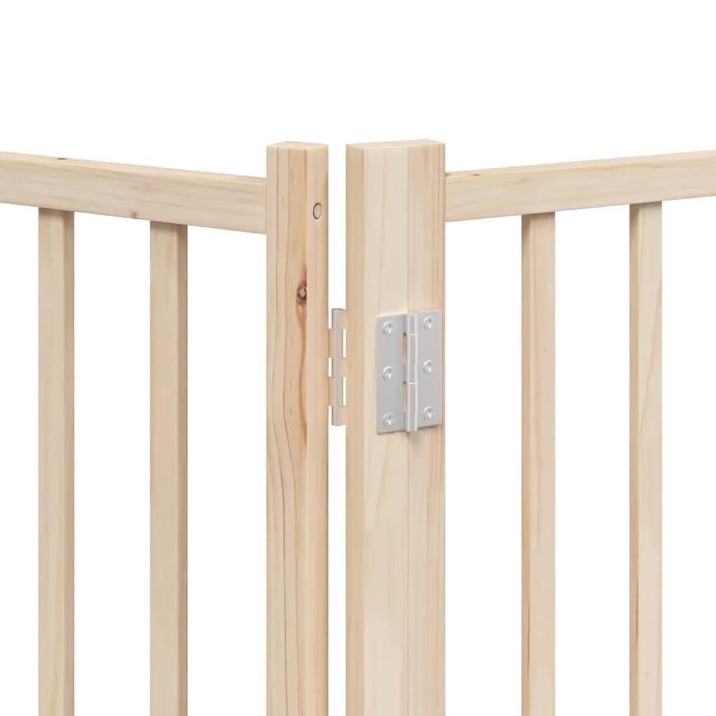 Cancello per Cani Porta Pieghevole 12 Pannelli 960 cm in Pioppo — miniatura 10 di 11