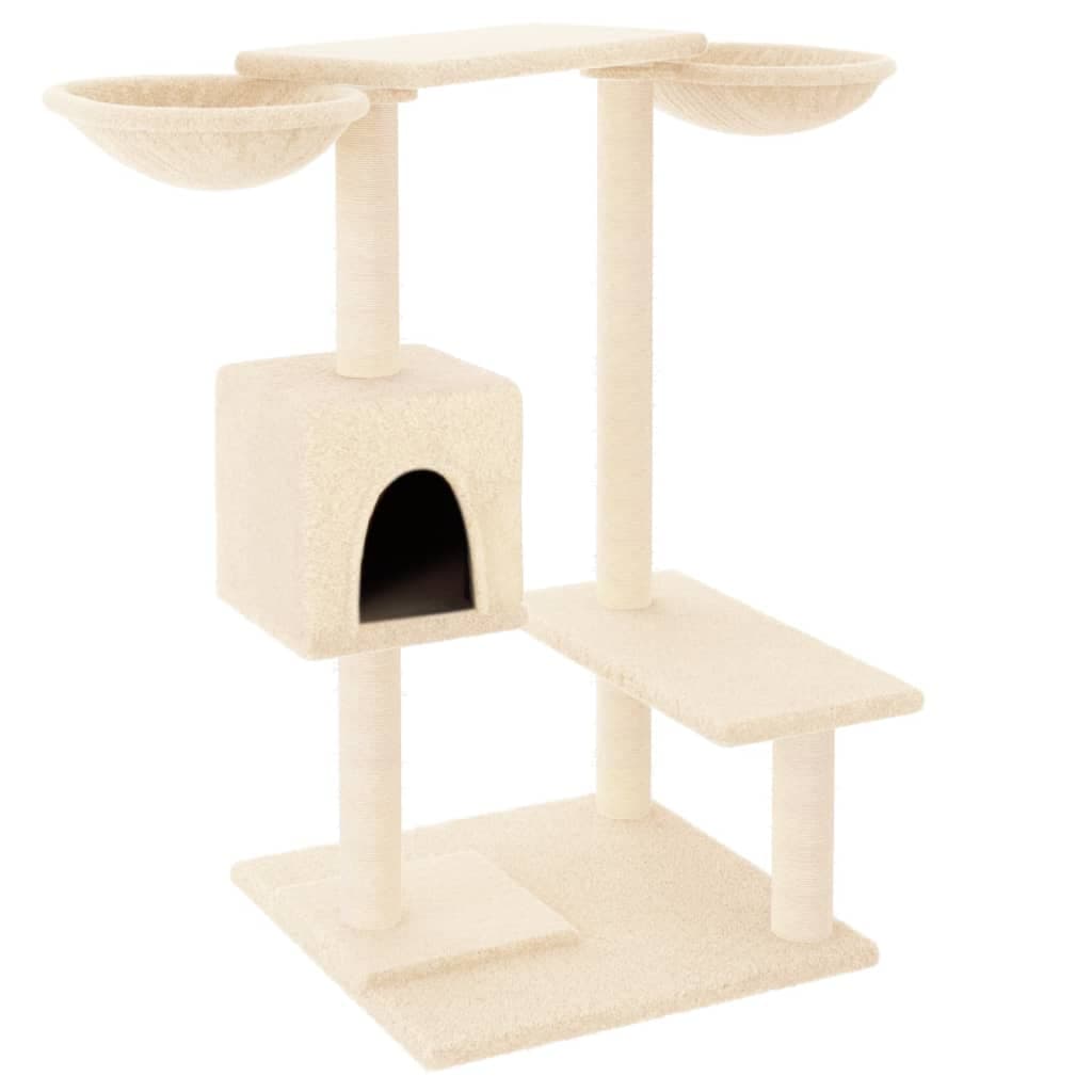 Albero per Gatti con Tiragraffi Crema 82 cm — miniatura 2 di 7