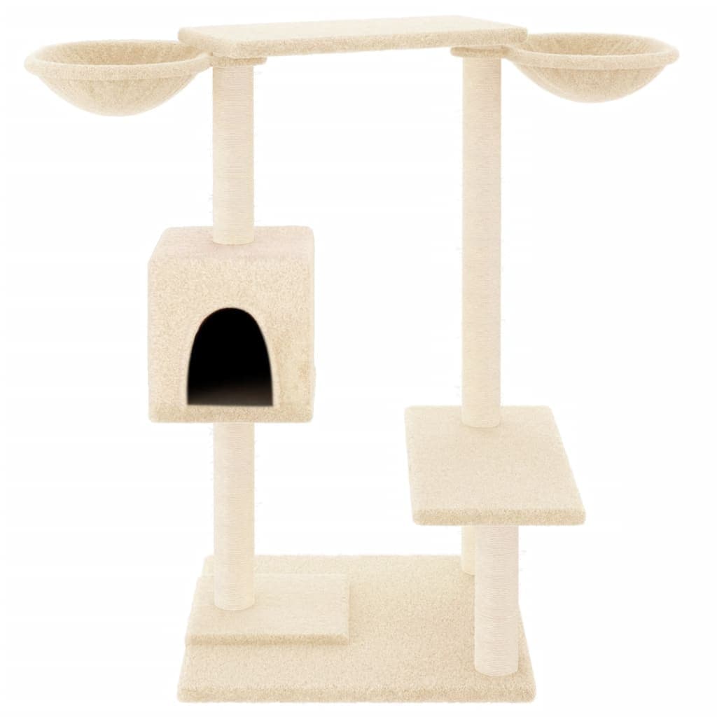 Albero per Gatti con Tiragraffi Crema 82 cm — miniatura 3 di 7