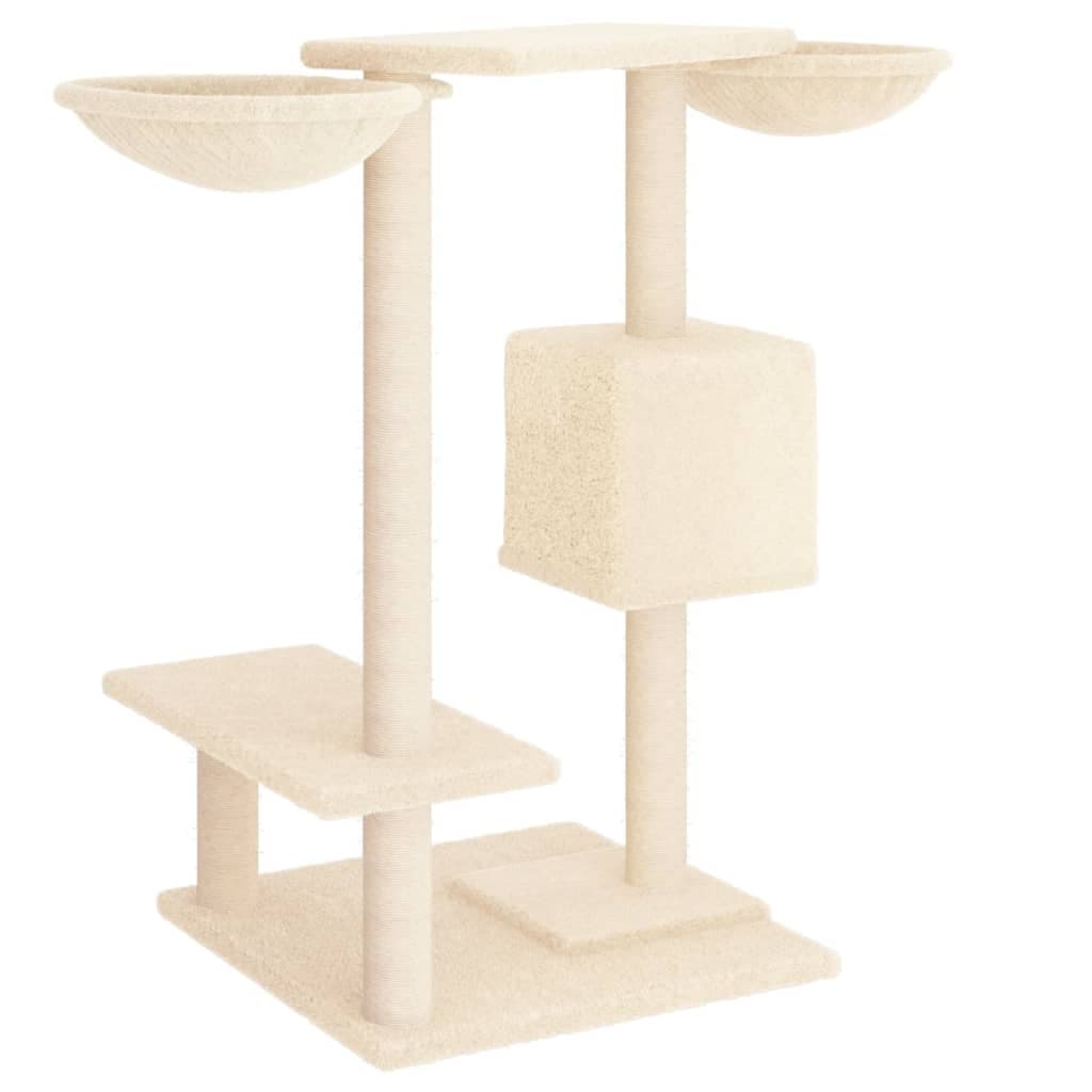 Albero per Gatti con Tiragraffi Crema 82 cm — miniatura 4 di 7